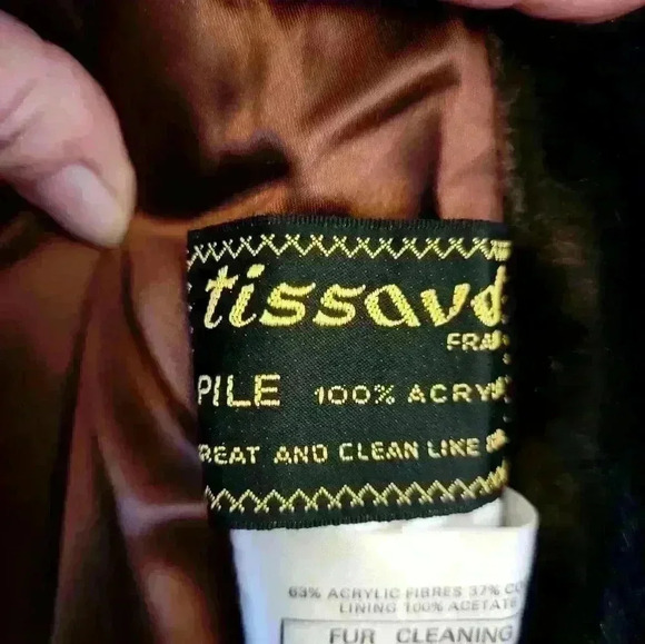 Tissavel France Faux Fur Coat - Picture 3 of 7